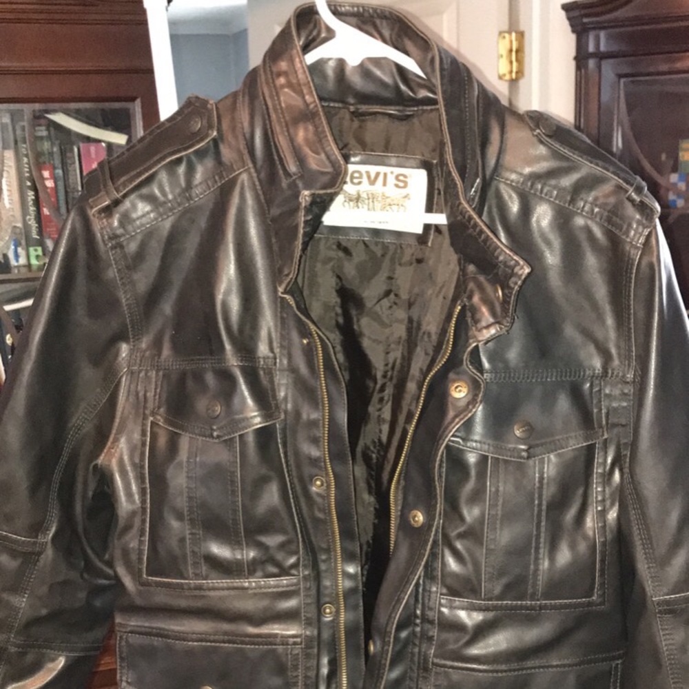 Levi leather coat